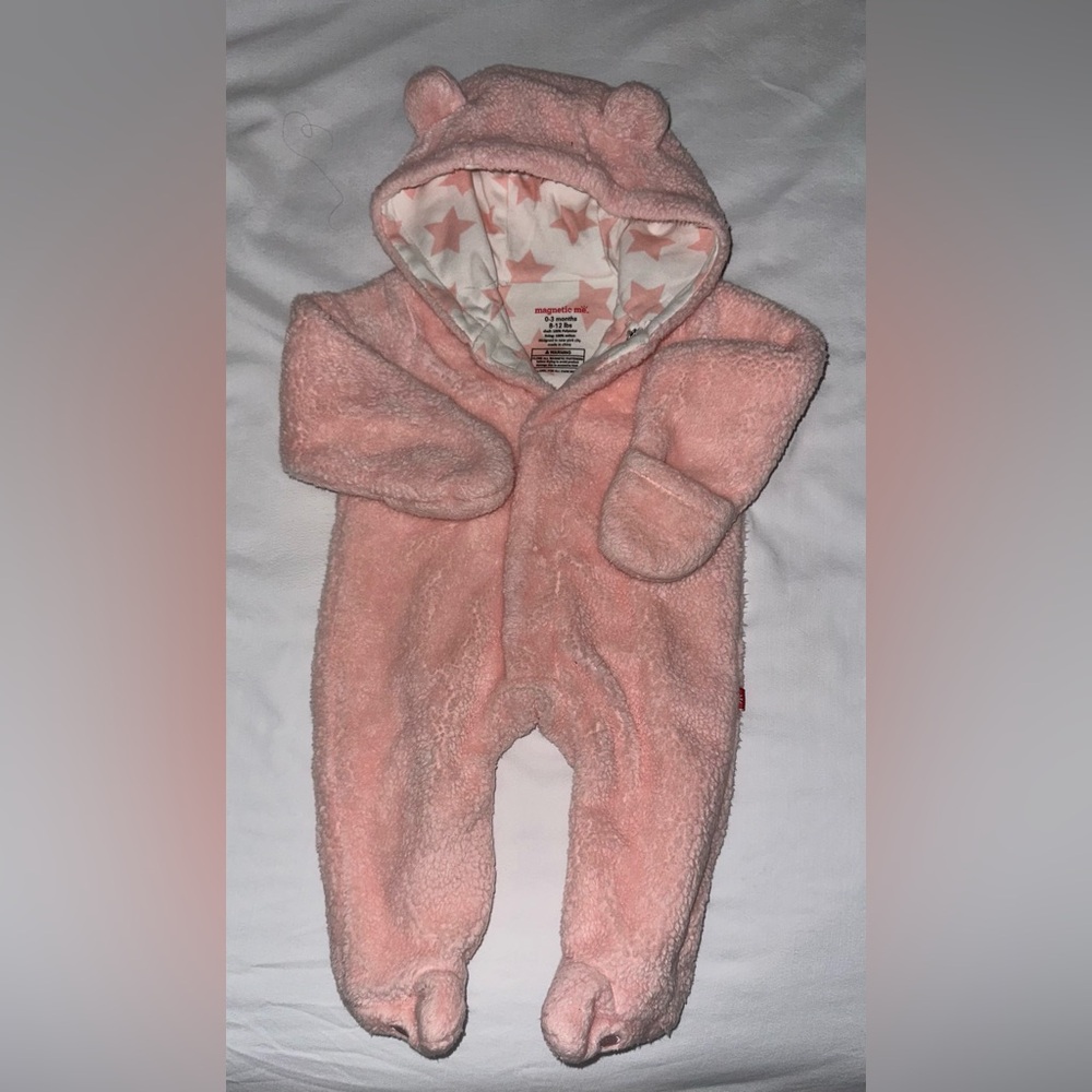 Magnetic Me Pink Cozy Footie One Piece